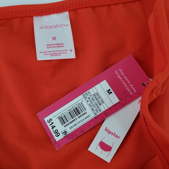 Xhilaration Red Hipster Bikini Swim Bottom - Picture 10 of 11